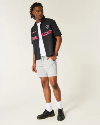 Twill-shorts over knæet
