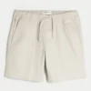 Twill-shorts over knæet