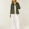 Twill Y2K militærjakke