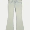 Ultra lavtaljede, lysvaskede flare-jeans Ultra lavtaljede, lysvaskede flare-jeans
