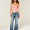 Ultra lavtaljede, mørkvaskede baggy jeans Ultra lavtaljede, mørkvaskede baggy jeans