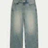 Ultra lavtaljet baggy jeans i medium vask Ultra lavtaljet baggy jeans i medium vask