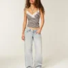Ultra lavtaljet lysvasket baggy jeans Ultra lavtaljet lysvasket baggy jeans