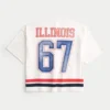 University of Illinois Fighting Illini grafisk fodboldtrøje University of Illinois Fighting Illini grafisk fodboldtrøje