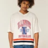 University of Illinois Fighting Illini grafisk fodboldtrøje University of Illinois Fighting Illini grafisk fodboldtrøje