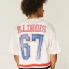 University of Illinois Fighting Illini grafisk fodboldtrøje University of Illinois Fighting Illini grafisk fodboldtrøje