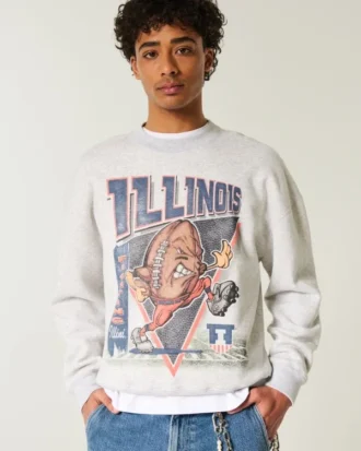 University of Illinois Fighting Illini grafisk sweatshirt
