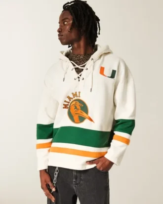 University of Miami Hurricanes grafisk hockey-hoodie