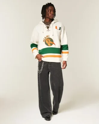 University of Miami Hurricanes grafisk hockey-hoodie