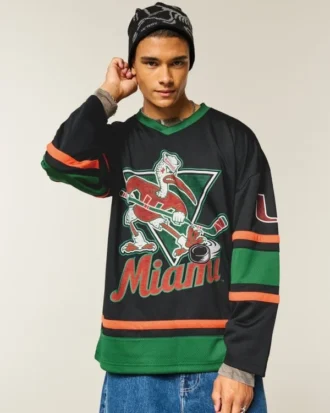 University of Miami Hurricanes grafisk hockey-trøje