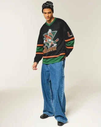 University of Miami Hurricanes grafisk hockey-trøje