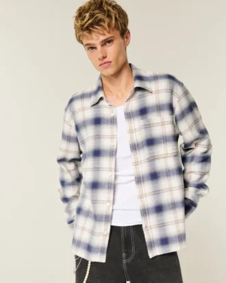 University of Michigan Wolverines grafisk flannelskjorte