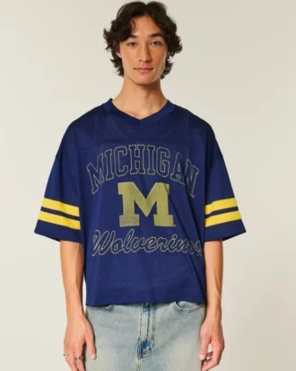 University of Michigan Wolverines grafisk fodboldtrøje