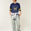 University of Michigan Wolverines grafisk fodboldtrøje University of Michigan Wolverines grafisk fodboldtrøje
