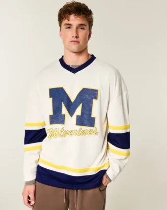 University of Michigan Wolverines grafisk hockey-trøje