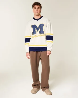 University of Michigan Wolverines grafisk hockey-trøje