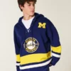 University of Michigan Wolverines grafisk hockey-trøje med hætte University of Michigan Wolverines grafisk hockey-trøje med hætte
