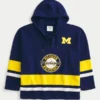 University of Michigan Wolverines grafisk hockey-trøje med hætte University of Michigan Wolverines grafisk hockey-trøje med hætte