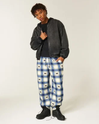 University of Michigan Wolverines grafiske flannelbukser