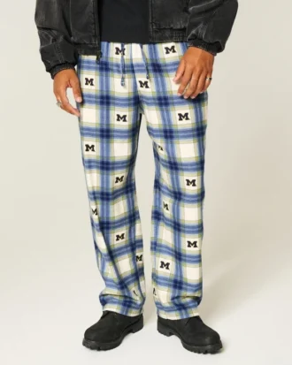 University of Michigan Wolverines grafiske flannelbukser