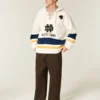 University of Notre Dame Fighting Irish Graphic Hockey Jersey Hoodie University of Notre Dame Fighting Irish Graphic Hockey Jersey Hoodie