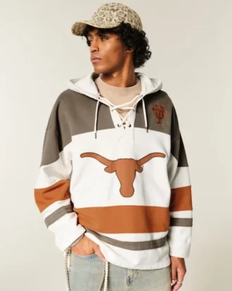 University of Texas at Austin Longhorns grafisk hockey-hoodie