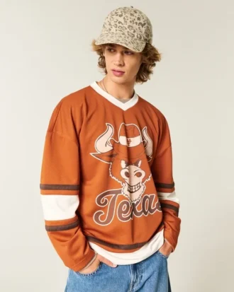 University of Texas at Austin Longhorns grafisk hockey-trøje