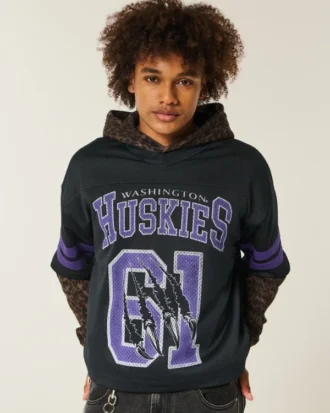 University of Washington Huskies grafisk fodboldtrøje