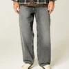 Vasket grå skaterbaggy jeans Vasket grå skaterbaggy jeans