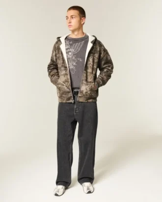 Vasket sort Dodge Hellcat Graphic Baggy Jeans