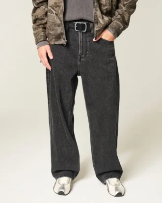Vasket sort Dodge Hellcat Graphic Baggy Jeans