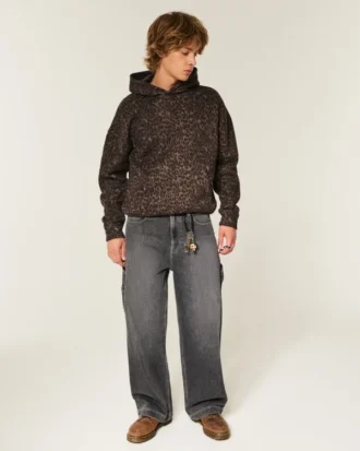 Vasket sort Super Baggy Painter Jeans