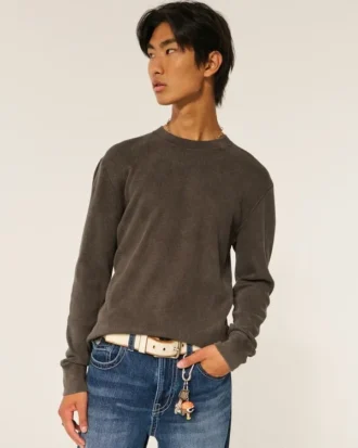 Vasket termisk crew-shirt