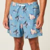 Volley-badeshorts til midt på låret Volley-badeshorts til midt på låret