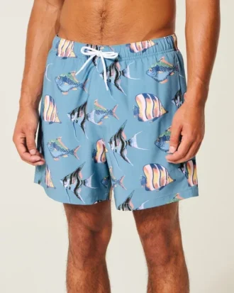 Volley-badeshorts til midt på låret