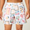 Volley-badeshorts til midt på låret Volley-badeshorts til midt på låret