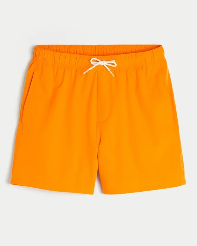 Volley-badeshorts til midt på låret Volley-badeshorts til midt på låret