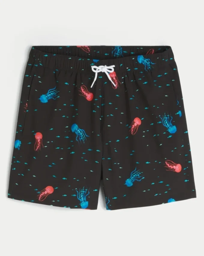Volley-badeshorts til midt på låret Volley-badeshorts til midt på låret