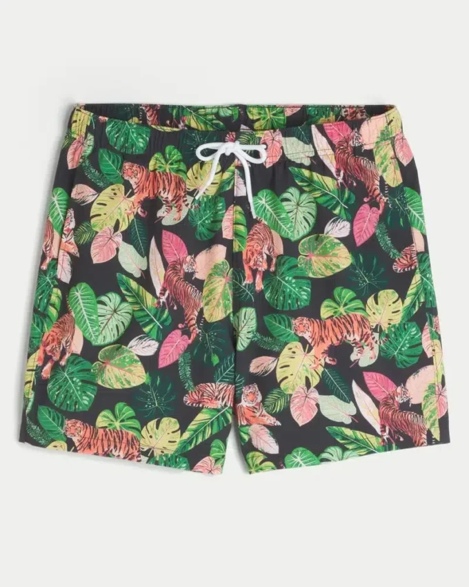 Volley-badeshorts til midt på låret Volley-badeshorts til midt på låret