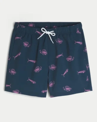 Volley-badeshorts til midt på låret