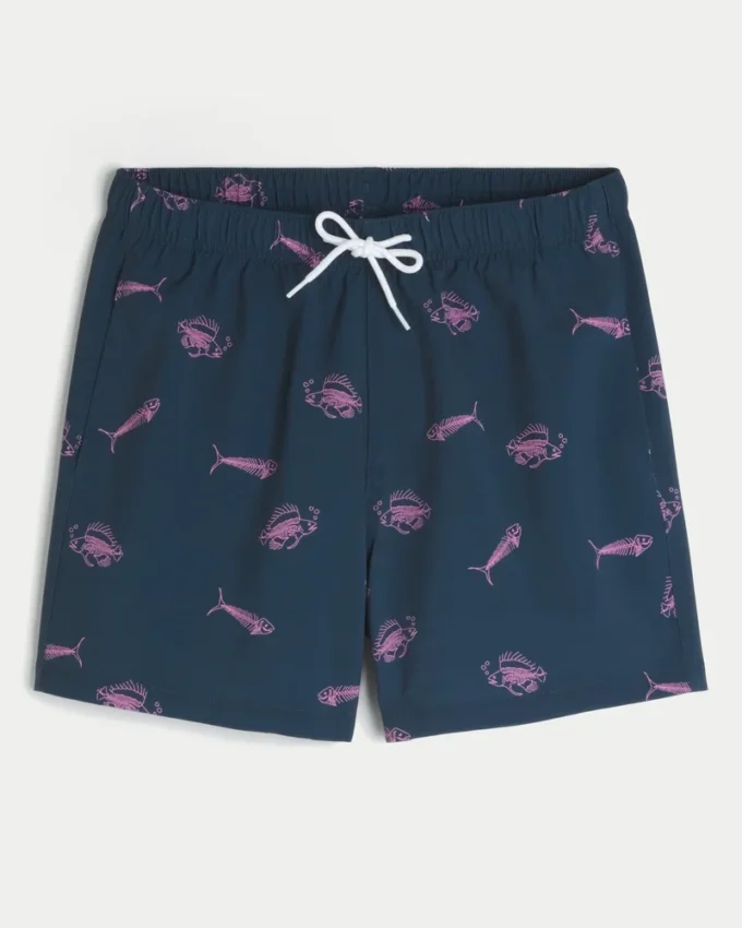 Volley-badeshorts til midt på låret Volley-badeshorts til midt på låret