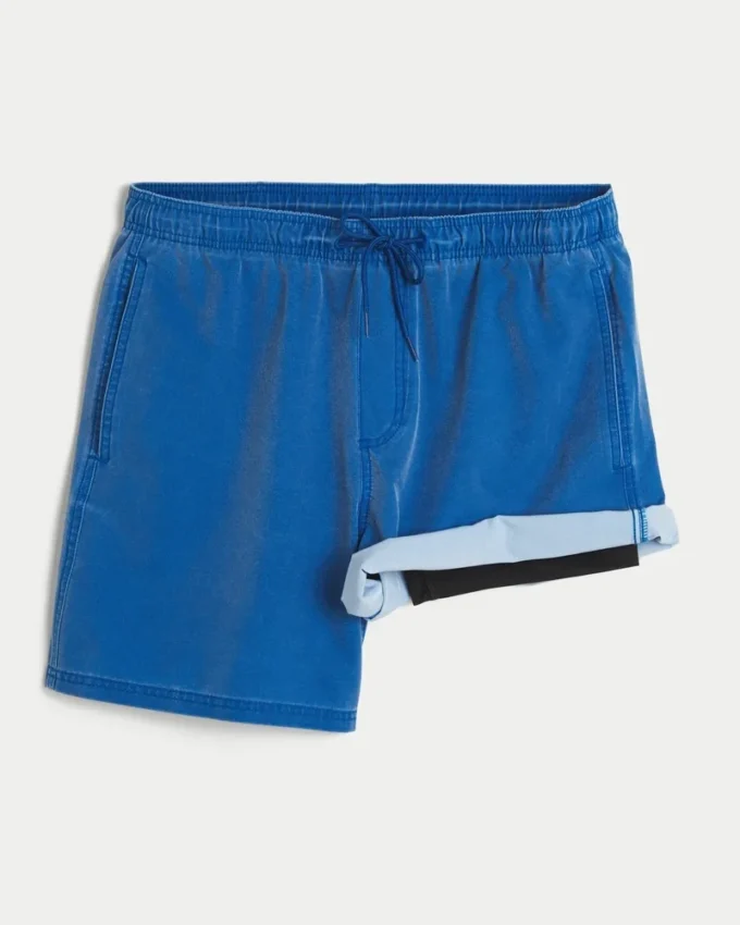 Volley-badeshorts til midt på låret Volley-badeshorts til midt på låret